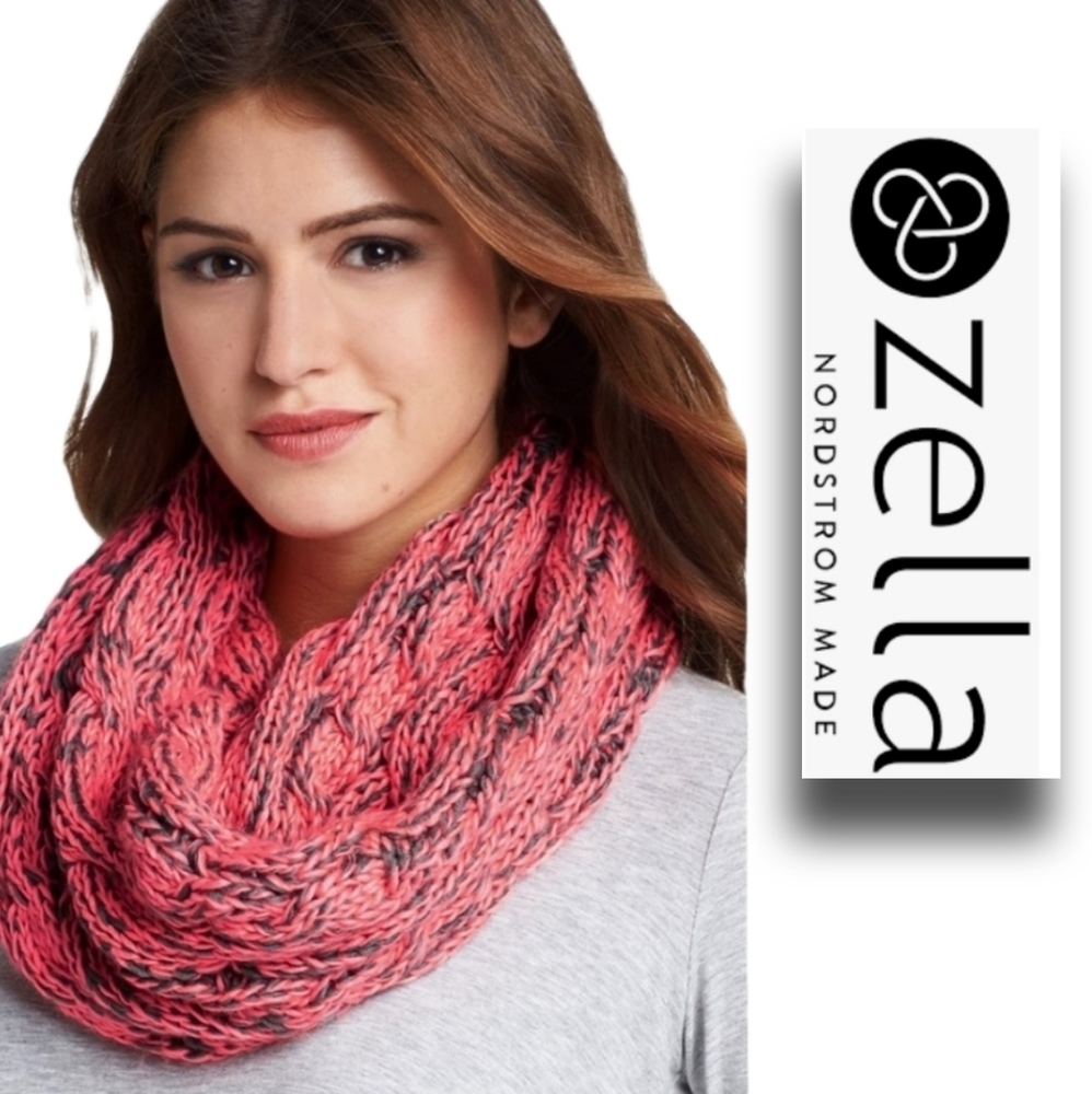Zella Cable Knit Infinity Scarf